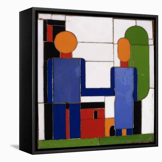 Man and Woman with Intersecting Arms-Franz Wilhelm Seiwert-Framed Premier Image Canvas