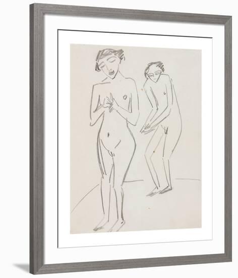 Man and Woman-Ernst Ludwig Kirchner-Framed Premium Giclee Print