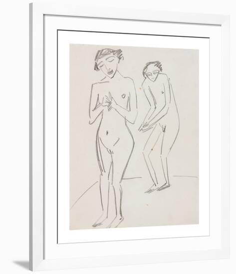 Man and Woman-Ernst Ludwig Kirchner-Framed Premium Giclee Print