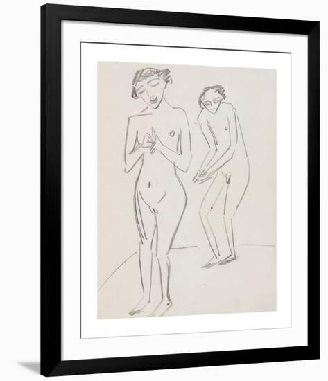 Man and Woman-Ernst Ludwig Kirchner-Framed Premium Giclee Print