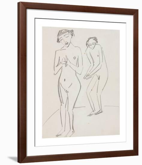 Man and Woman-Ernst Ludwig Kirchner-Framed Premium Giclee Print