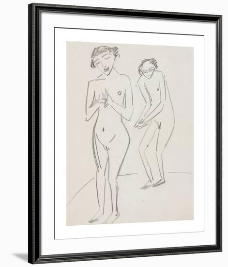 Man and Woman-Ernst Ludwig Kirchner-Framed Premium Giclee Print