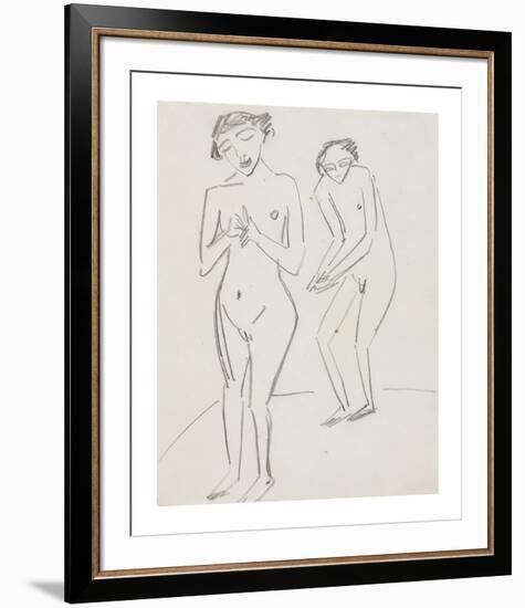 Man and Woman-Ernst Ludwig Kirchner-Framed Premium Giclee Print