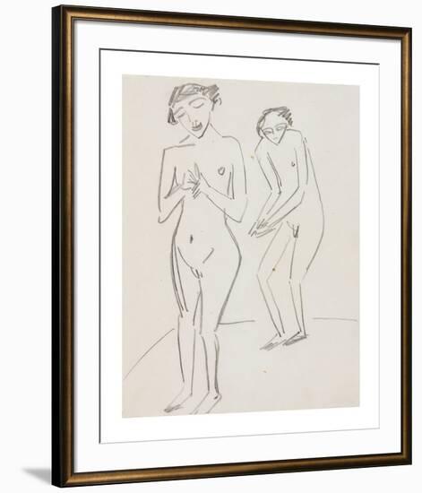 Man and Woman-Ernst Ludwig Kirchner-Framed Premium Giclee Print