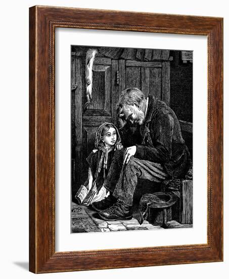 Man at Church Sitting in 'Free' Seat, London, 1872-John Emms-Framed Giclee Print