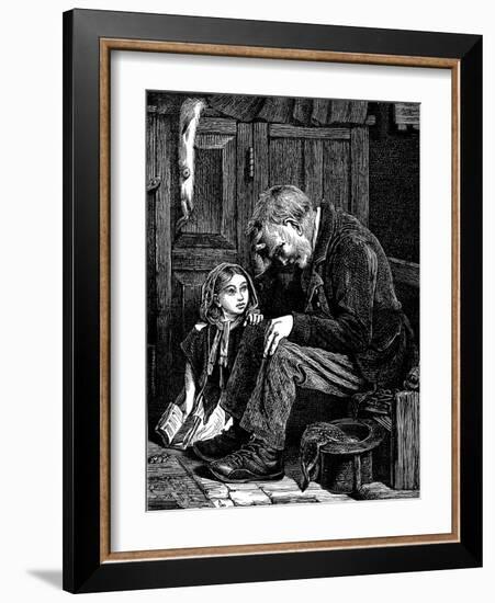 Man at Church Sitting in 'Free' Seat, London, 1872-John Emms-Framed Giclee Print