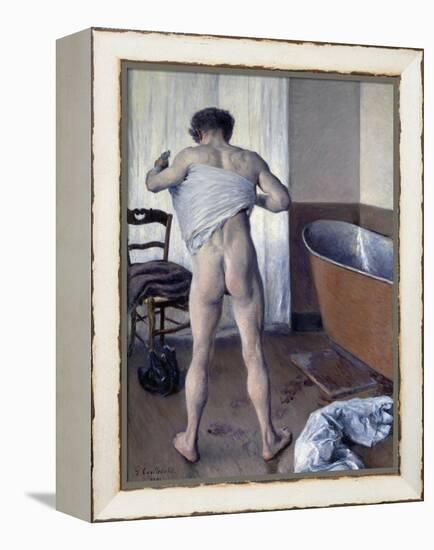 Man at His Bath-Gustave Caillebotte-Framed Premier Image Canvas