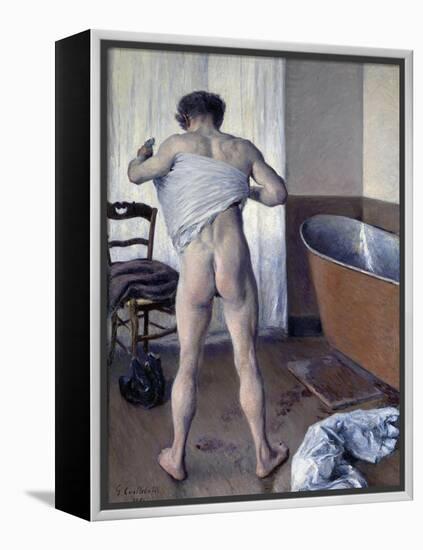 Man at His Bath-Gustave Caillebotte-Framed Premier Image Canvas