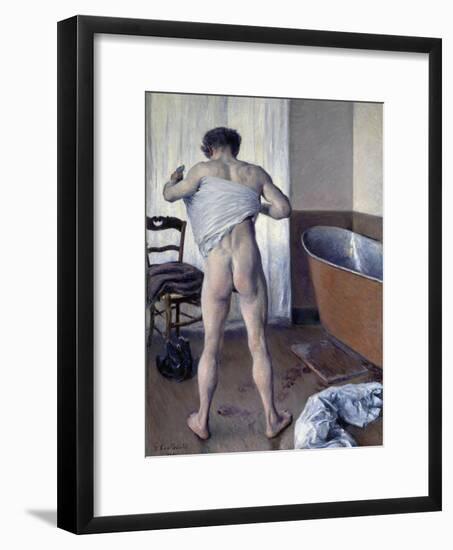 Man at His Bath-Gustave Caillebotte-Framed Giclee Print