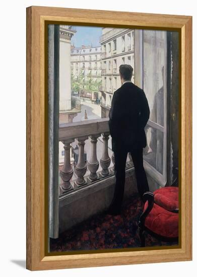 Man at the Window. 1875-Gustave Caillebotte-Framed Premier Image Canvas