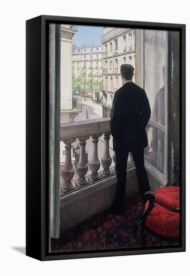 Man at the Window. 1875-Gustave Caillebotte-Framed Premier Image Canvas