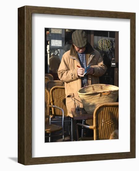 Man at Truffles Market in Carpentras, Vaucluse, France-Per Karlsson-Framed Photographic Print