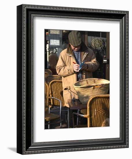 Man at Truffles Market in Carpentras, Vaucluse, France-Per Karlsson-Framed Photographic Print