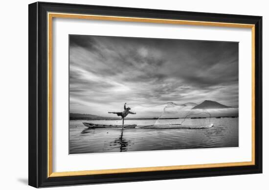 Man Behind The Nets-Arief Siswandhono-Framed Giclee Print