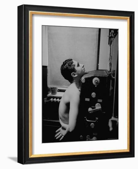 Man Being Given Chest X-Ray at Chelsea Chest Clinic-Cornell Capa-Framed Photographic Print