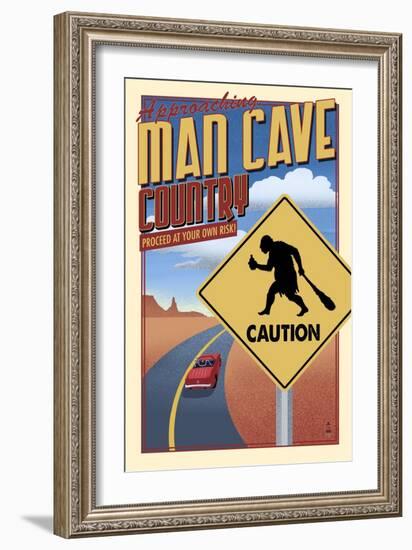 Man Cave Country-Lantern Press-Framed Art Print