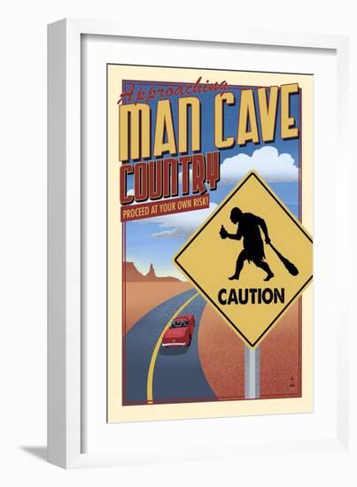 Man Cave Country-Lantern Press-Framed Art Print