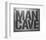 Man Cave Entry Plaque-SM Design-Framed Art Print