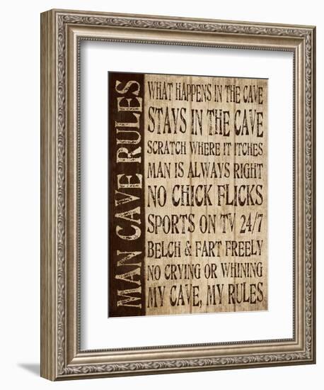 Man Cave Rules-N. Harbick-Framed Premium Giclee Print