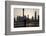 Man Doing Morning Exercises and City Skyline, Shanghai, China-Peter Adams-Framed Photographic Print