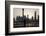 Man Doing Morning Exercises and City Skyline, Shanghai, China-Peter Adams-Framed Photographic Print