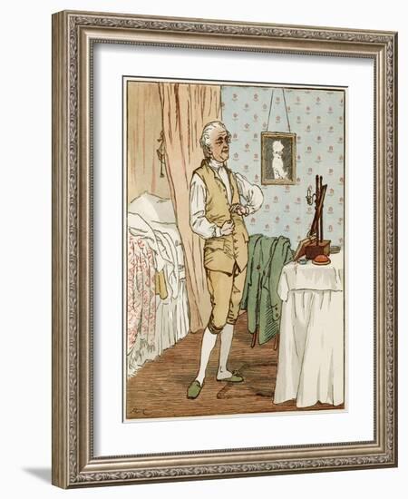 Man Dressing C1820-Randolph Caldecott-Framed Art Print