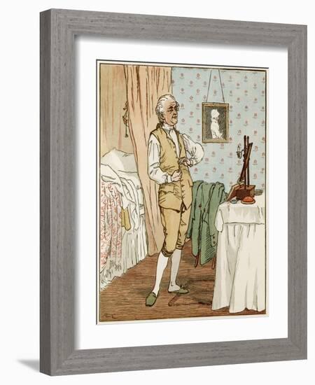 Man Dressing C1820-Randolph Caldecott-Framed Art Print