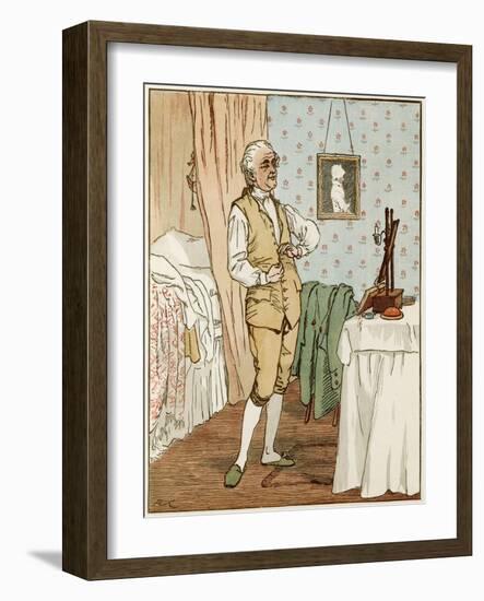 Man Dressing C1820-Randolph Caldecott-Framed Art Print