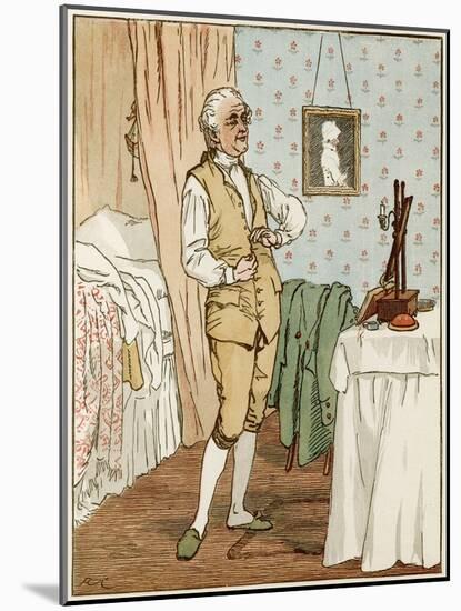 Man Dressing C1820-Randolph Caldecott-Mounted Art Print