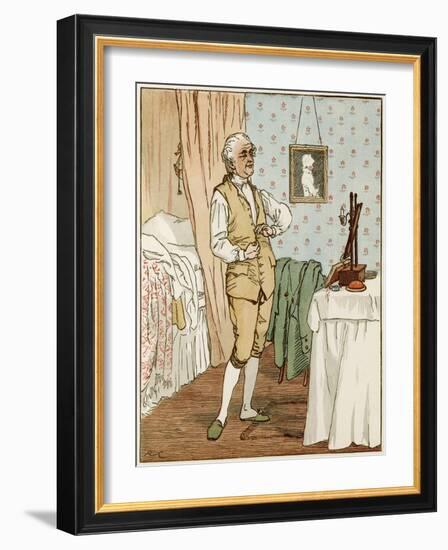 Man Dressing C1820-Randolph Caldecott-Framed Art Print