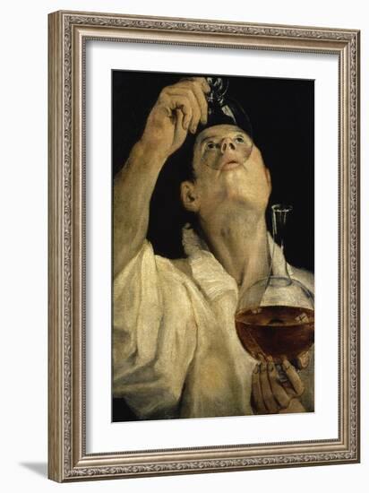 Man Drinking-Annibale Carracci-Framed Giclee Print