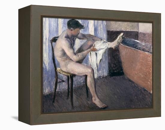 Man Drying His Leg-Gustave Caillebotte-Framed Premier Image Canvas