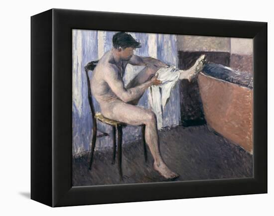 Man Drying His Leg-Gustave Caillebotte-Framed Premier Image Canvas