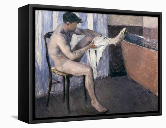 Man Drying His Leg-Gustave Caillebotte-Framed Premier Image Canvas