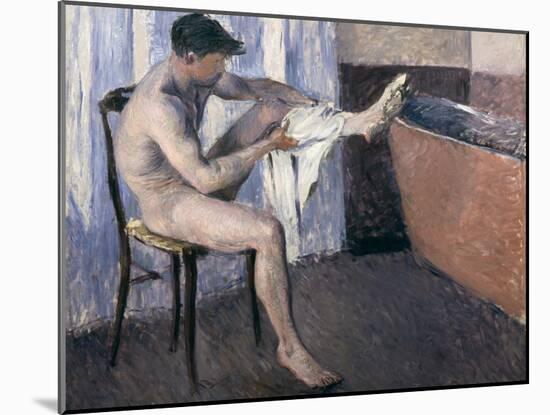 Man Drying His Leg-Gustave Caillebotte-Mounted Giclee Print