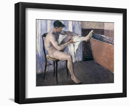 Man Drying His Leg-Gustave Caillebotte-Framed Giclee Print