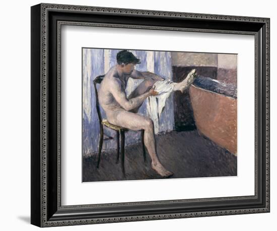 Man Drying His Leg-Gustave Caillebotte-Framed Giclee Print