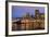 Man Fishing from Pier at Dawn in San Francisco, California, Usa-Chuck Haney-Framed Photographic Print