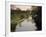 Man Fishing from the Towpath, Worcester and Birmingham Canal, Hanbury, Midlands-David Hughes-Framed Photographic Print