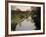 Man Fishing from the Towpath, Worcester and Birmingham Canal, Hanbury, Midlands-David Hughes-Framed Photographic Print