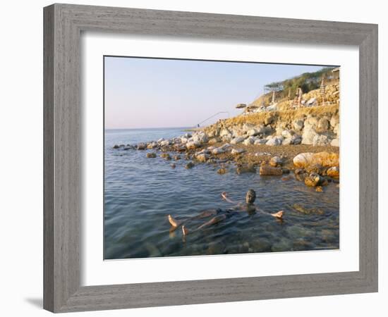 Man Floating in Dead Sea, Jordan, Middle East-Alison Wright-Framed Photographic Print