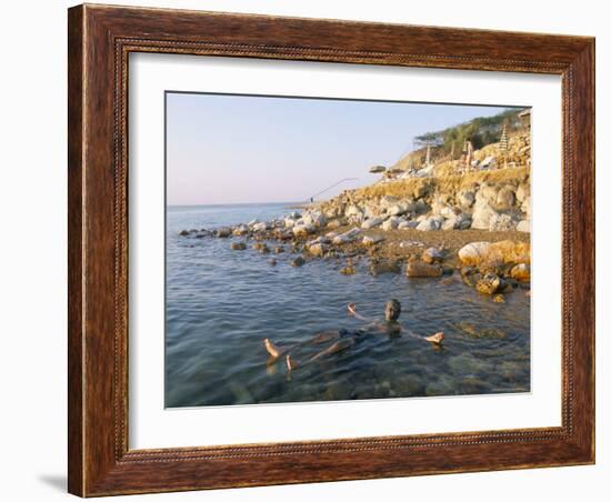 Man Floating in Dead Sea, Jordan, Middle East-Alison Wright-Framed Photographic Print