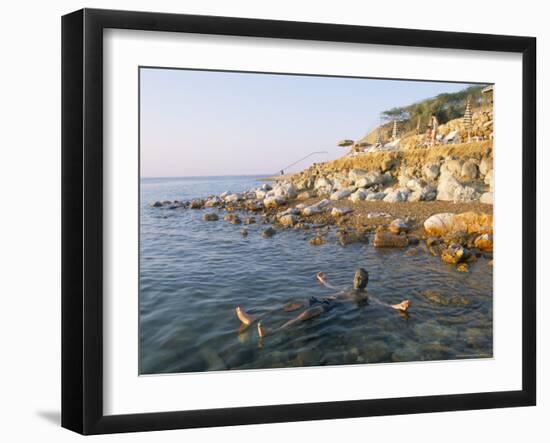 Man Floating in Dead Sea, Jordan, Middle East-Alison Wright-Framed Photographic Print