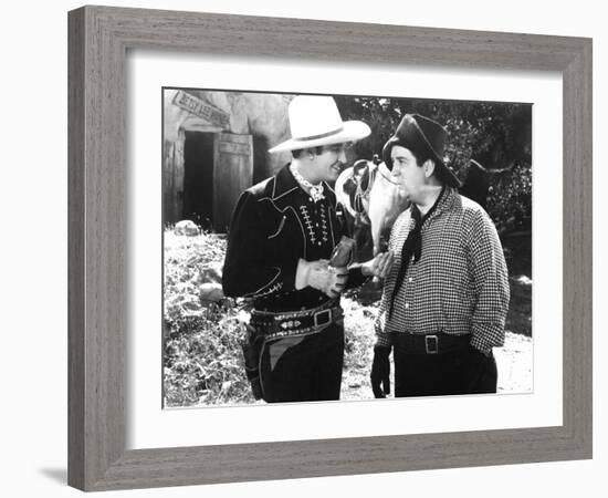 Man From Music Mountain, Gene Autry, Smiley Burnette, 1938-null-Framed Photo