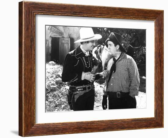 Man From Music Mountain, Gene Autry, Smiley Burnette, 1938-null-Framed Photo