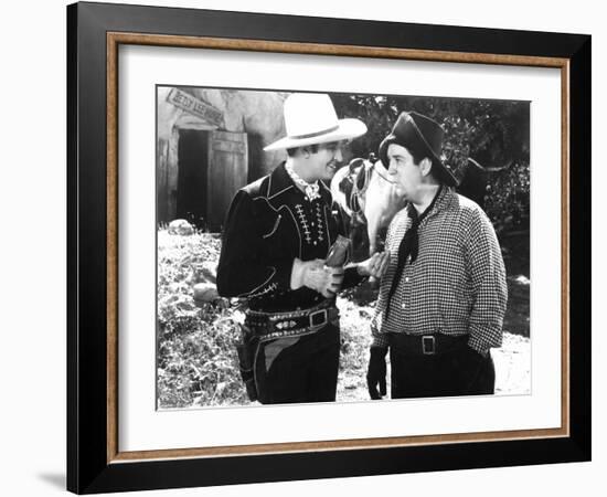 Man From Music Mountain, Gene Autry, Smiley Burnette, 1938-null-Framed Photo