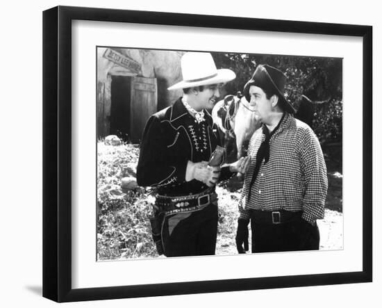 Man From Music Mountain, Gene Autry, Smiley Burnette, 1938-null-Framed Photo