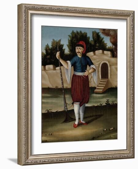 Man from the Albanian Coast-Jean Baptiste Vanmour-Framed Art Print