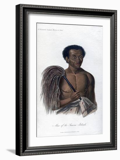 Man from the Samoan Islands, 1848-null-Framed Giclee Print