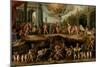 Man Having to Choose Between the Virtues and Vices, 1635-Frans Francken the Younger-Mounted Giclee Print